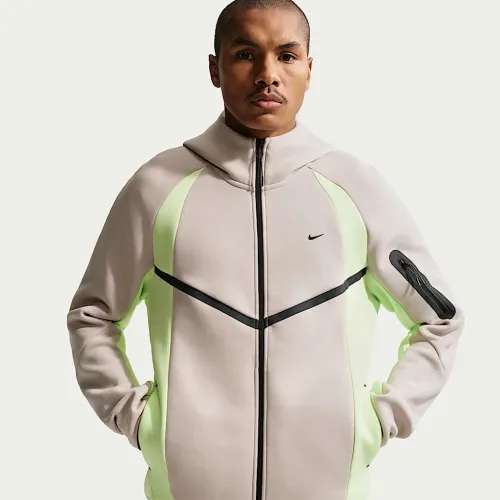 Nike Tech мужские Color-Block Full-Zip Fleece Windrunner Куртка цвет коричневый