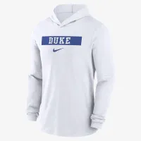 Duke синий Devils Sideline мужские Nike Dri-FIT College Long-Sleeve Hooded Top цвет белый