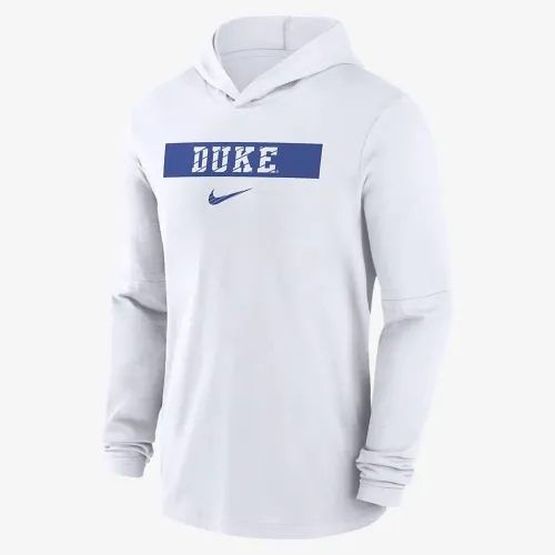 Duke синий Devils Sideline мужские Nike Dri-FIT College Long-Sleeve Hooded Top цвет белый