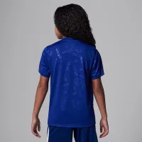 Nike Paris Saint-Germain Academy Pro Fourth Big дитячі Jordan Dri-FIT Soccer Short-Sleeve Pre-Match Top блакитний