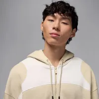 Nike Jordan мужские оверсайз Full-Zip Толстовка с капюшоном цвет коричневый