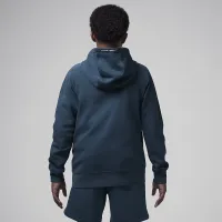 Nike Jordan Dri-FIT MJ Sport Big дитячі Statement Hoop Fleece Full-Zip Толстовка з капюшоном колір зелений