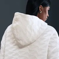 Nike Sportswear Phoenix Fleece жіноча Loose Jacquard Pullover Толстовка з капюшоном колір білий