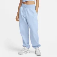 Nike Sportswear Phoenix Fleece женская С высокой Талией оверсайз Sweatpants синий