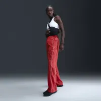 Nike Windrunner жіноча З високою талією Woven Open-Hem Pants колір червоний