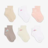Nike Flow-Ral Little детские Ankle носки (6 пары) цвет белый