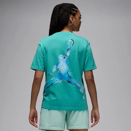 Nike Jordan жіноча Graphic футболка колір зелений
