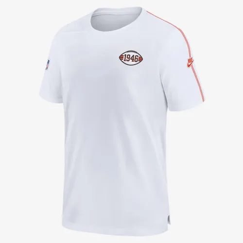 Cleveland колір коричневийs Sideline Coach чоловічі Nike Dri-FIT NFL Top колір білий