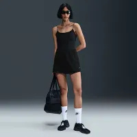 Nike Sportswear Chill Terry женская Mid-Rise French Terry Mini Skort цвет черный