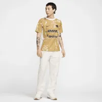 Pumas UNAM Academy Pro Men's Nike Dri-FIT Soccer Short-Sleeve Pre-Match Top Brown