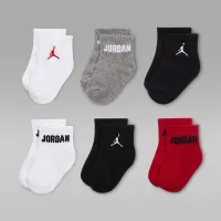 Nike Jordan Everyday Essentials Baby /Toddler Ankle шкарпетки (6 пар) колір червоний