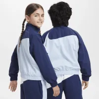 Nike Sportswear Amplify Big детские Woven Full-Zip Куртка синий