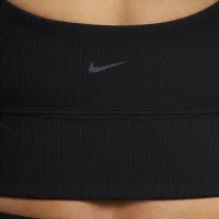 Nike Zenvy Rib женская Light-Support Non-Padded Longline Sports Bra цвет черный