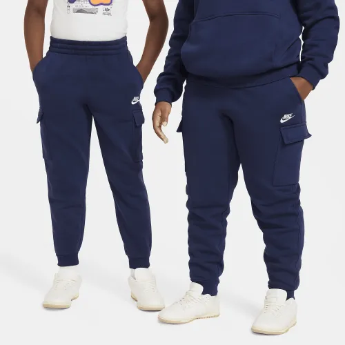 Nike Sportswear Club Fleece Big детские Cargo Pants (Extended Size) синий