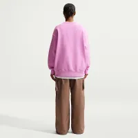 Nike Sportswear Phoenix Fleece женская оверсайз Crew-Neck свитшот цвет фиолетовый