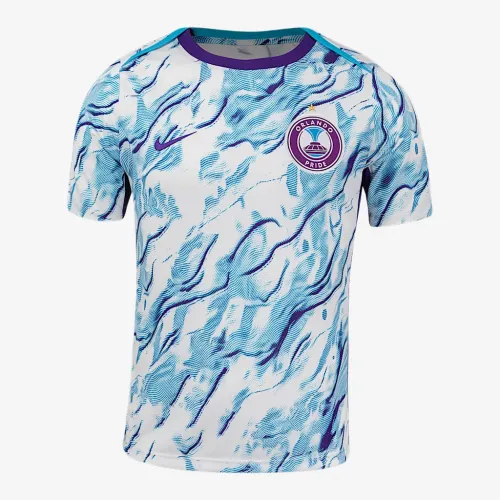 Orlando Pride 2025 чоловічі Nike NWSL Short-Sleeve Pre-Match Top колір фіолетовий