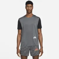 Nike Dri-FIT Rise 365 мужские Short-Sleeve Trail Running Top цвет черный