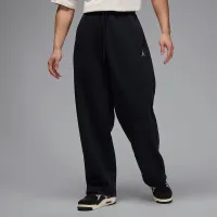 Nike Jordan Brooklyn Fleece мужские оверсайз Open-Hem Pants цвет черный