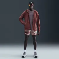 Nike Trail мужские Dri-FIT Fleece Running Куртка цвет коричневый
