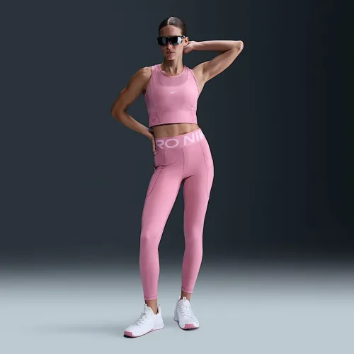 Nike Pro Sculpt жіноча З високою талією 7/8 лосіни з кишенямиPink