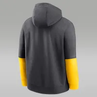 Michigan Wolverines Sideline Team Issue Club чоловічі Nike College Pullover Толстовка з капюшоном колір сірий