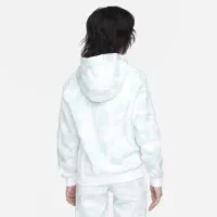 Nike Sportswear Club Fleece Big детские Printed Pullover Толстовка с капюшоном цвет зеленый