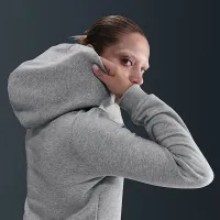 Nike Sportswear Phoenix Fleece женская Shrunken Толстовка с капюшоном цвет серый