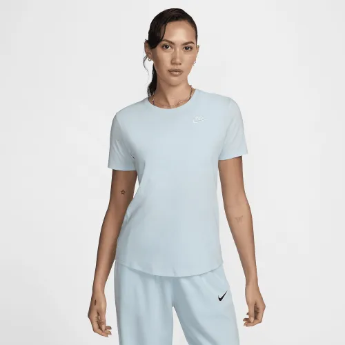 Nike Sportswear Club Essentials жіноча футболка блакитний