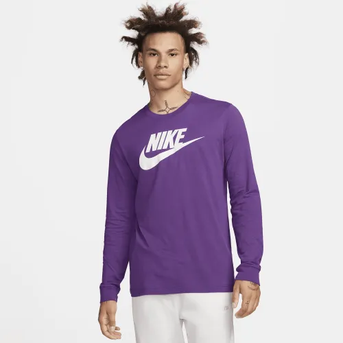 Nike Sportswear мужские Long-Sleeve футболка цвет фиолетовый