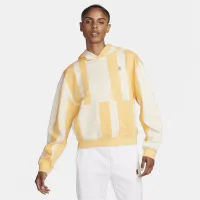 NikeCourt Heritage женская Dri-FIT Printed Tennis Толстовка с капюшоном цвет коричневый