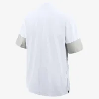 Auburn Sideline Coach чоловічі Nike College 1/2-Zip Short-Sleeve Hooded Куртка колір білий