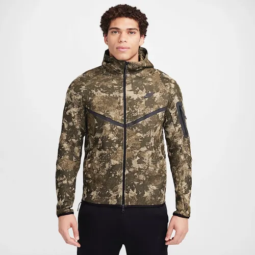 Nike Tech Windrunner чоловічі Fleece Full-Zip Толстовка з капюшоном колір коричневий