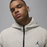 Nike Jordan Sport Hoop Fleece чоловічі Dri-FIT Full-Zip Толстовка з капюшоном колір сірий