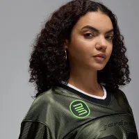 Nike Jordan жіноча Long-Sleeve Jersey Top колір зелений