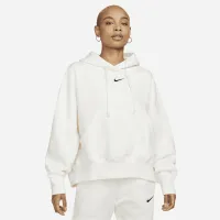 Nike Sportswear Phoenix Fleece женская Over-оверсайз Pullover Толстовка с капюшоном цвет белый