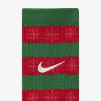 Nike Elite Xmas баскетбольные Crew Socks Green