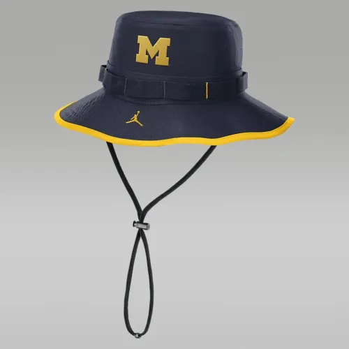 Nike Michigan Wolverines On-Field Apex Boonie чоловічі Jordan Dri-FIT College Bucket Hat блакитний