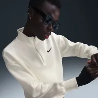 Nike Sportswear Phoenix Fleece жіноча оверсайз 1/4-Zip Long світшот колір білий
