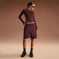 NikeSKIMS Airy жіноча Long-Sleeve Crew-Neck Top колір червоний