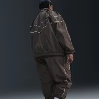 Nike Windrunner женская С высокой Талией Woven Open-Hem Pants (большие размеры) цвет коричневый
