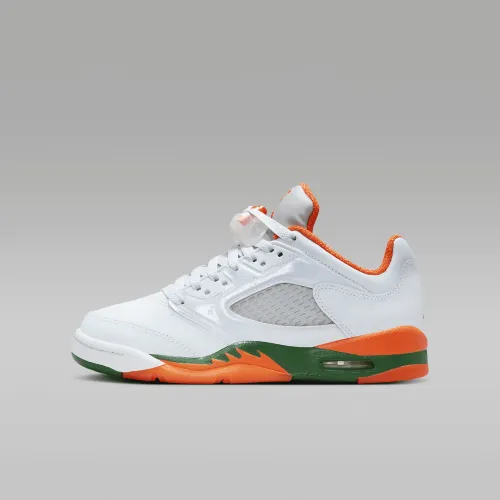Nike Air Jordan 5 Retro Low Big детские Кроссовки цвет серый