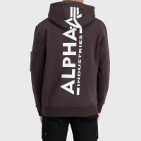 Кофта/футболка Alpha Industries Back Print 178318696 - коричневая