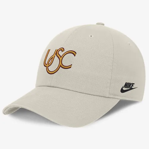 USC Trojans Legacy Club Swoosh мужские Nike Dri-FIT College Adjustable Hat цвет коричневый