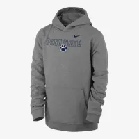 Penn State Club Fleece Big детские (для мальчиков) Nike College Толстовка с капюшоном цвет серый
