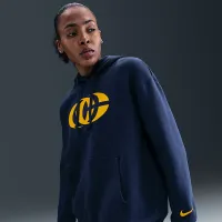 Caitlin Clark Nike баскетбольні Phoenix Fleece Pullover Толстовка з капюшоном блакитний
