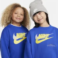 Nike Sportswear Icon Fleece Big детские оверсайз свитшот синий