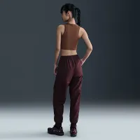 Nike Sportswear Chill Knit женская Tight Cropped Mini-Rib Tank Top цвет коричневый