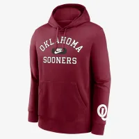 Oklahoma Sooners Legacy Club Foundational чоловічі Nike College Pullover Толстовка з капюшоном колір червоний
