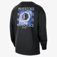 Dallas Mavericks Courtside чоловічі Nike NBA Max90 Long-Sleeve футболка колір чорний