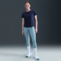 Nike One Classic жіноча Dri-FIT Short-Sleeve Top блакитний